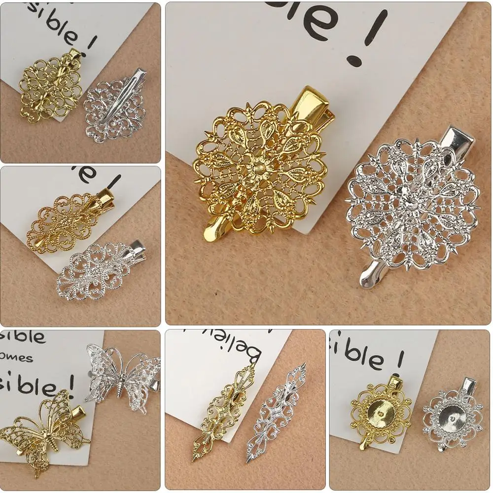 Vintage Metal Brass Filigree Copper Plated 4 Colors Duckbill Clip For Handmade DIY Hair Clip Jewelry Findings Accessories
Vintage Metal Brass Filigree Copper Plated 4 Colors Duckbill Clip For Handmade DIY Hair Clip Jewelry Findings Accessories