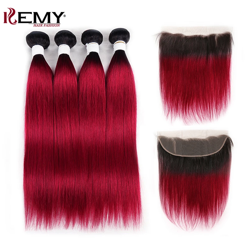 Brazilian Straight Human Hair Bundles With Frontal KEMY HAIR Dark Roots 1B/BURG Bundles With Closure NonRemy Hair Weave Bundles
Brazilian Straight Human Hair Bundles With Frontal KEMY HAIR Dark Roots 1B/BURG Bundles With Closure NonRemy Hair Weave Bundles