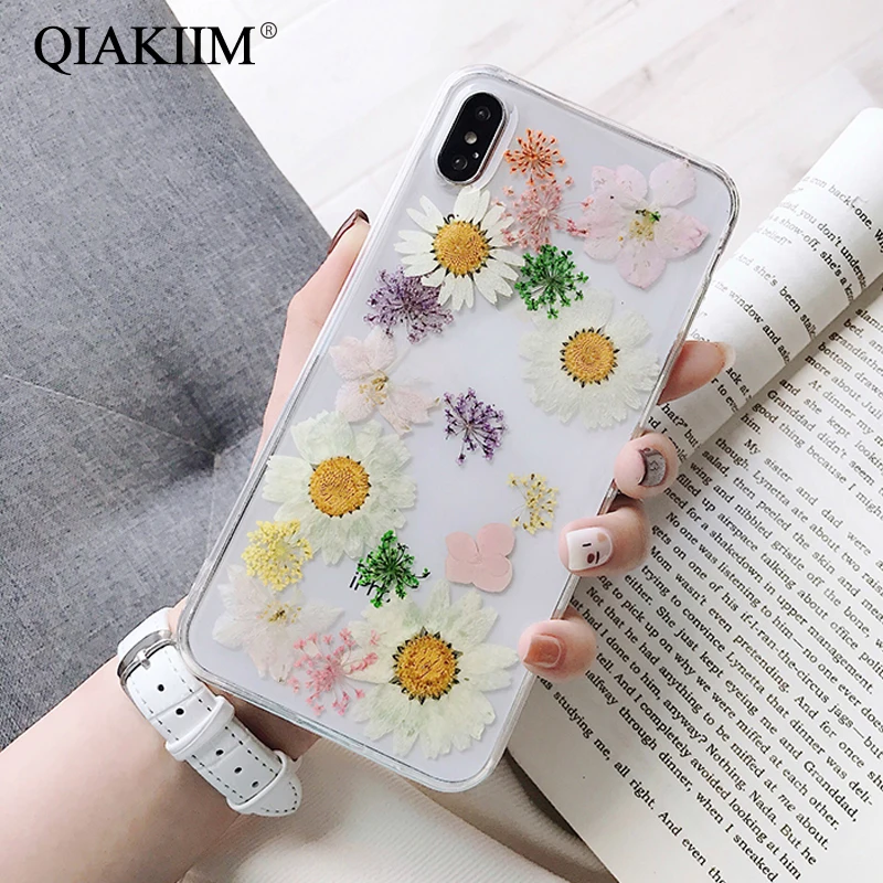 Real Dried Flowers Case For iPhone XR XS Max X 6 S 6S 7 8 Plus 10 Cover Transparent Soft TPU Phone Back Cover Conque Wonmen Gift
Real Dried Flowers Case For iPhone XR XS Max X 6 S 6S 7 8 Plus 10 Cover Transparent Soft TPU Phone Back Cover Conque Wonmen Gift