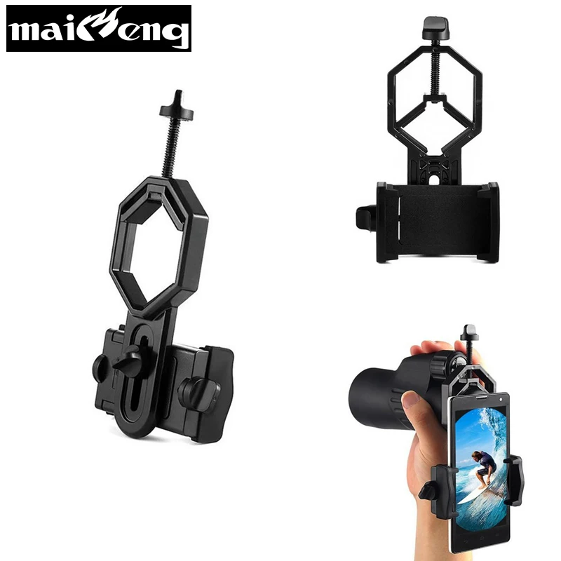 MaiFeng Universal Telescope Cell Phone Adapter Binoculars Phone Holder Monocular Spotting Scope Camera Mount High Quality
MaiFeng Universal Telescope Cell Phone Adapter Binoculars Phone Holder Monocular Spotting Scope Camera Mount High Quality