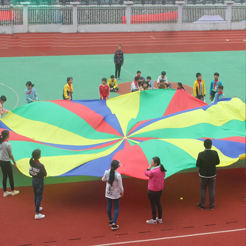 2M Rainbow Umbrella Parachute Toys for Children Play Outdoor Sport Toys for Teamwork Game Kindergarten Early Education Toys
2M Rainbow Umbrella Parachute Toys for Children Play Outdoor Sport Toys for Teamwork Game Kindergarten Early Education Toys