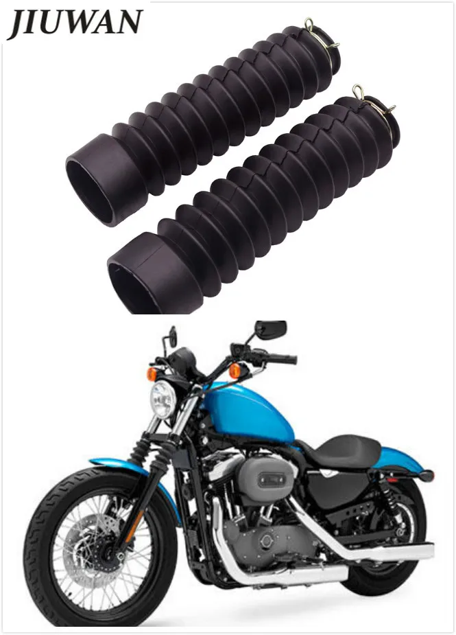 2Pcs/set Car-Styling Black Universal Motorcycle Rubber Front Fork Cover Shock Absorber Gaiters Gators Boots Dust Case
2Pcs/set Car-Styling Black Universal Motorcycle Rubber Front Fork Cover Shock Absorber Gaiters Gators Boots Dust Case