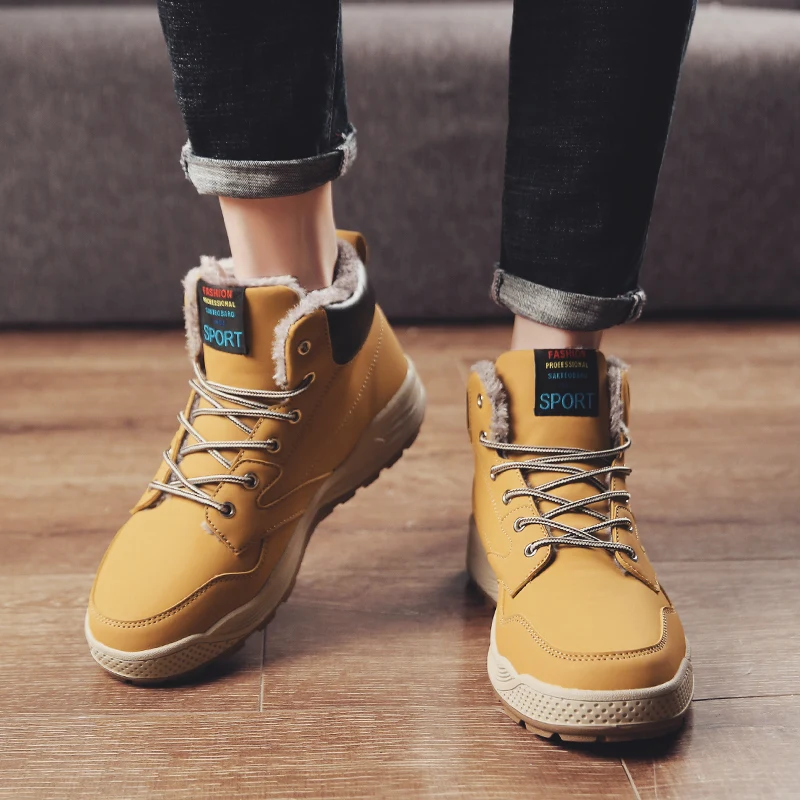 Men Ankle Boots Winter Keep Warm Soft Fur Comfortable Waterproof Hard Wearing Outdoor Snow Shoes Anti Slip Running Shoes For Men
Men Ankle Boots Winter Keep Warm Soft Fur Comfortable Waterproof Hard Wearing Outdoor Snow Shoes Anti Slip Running Shoes For Men