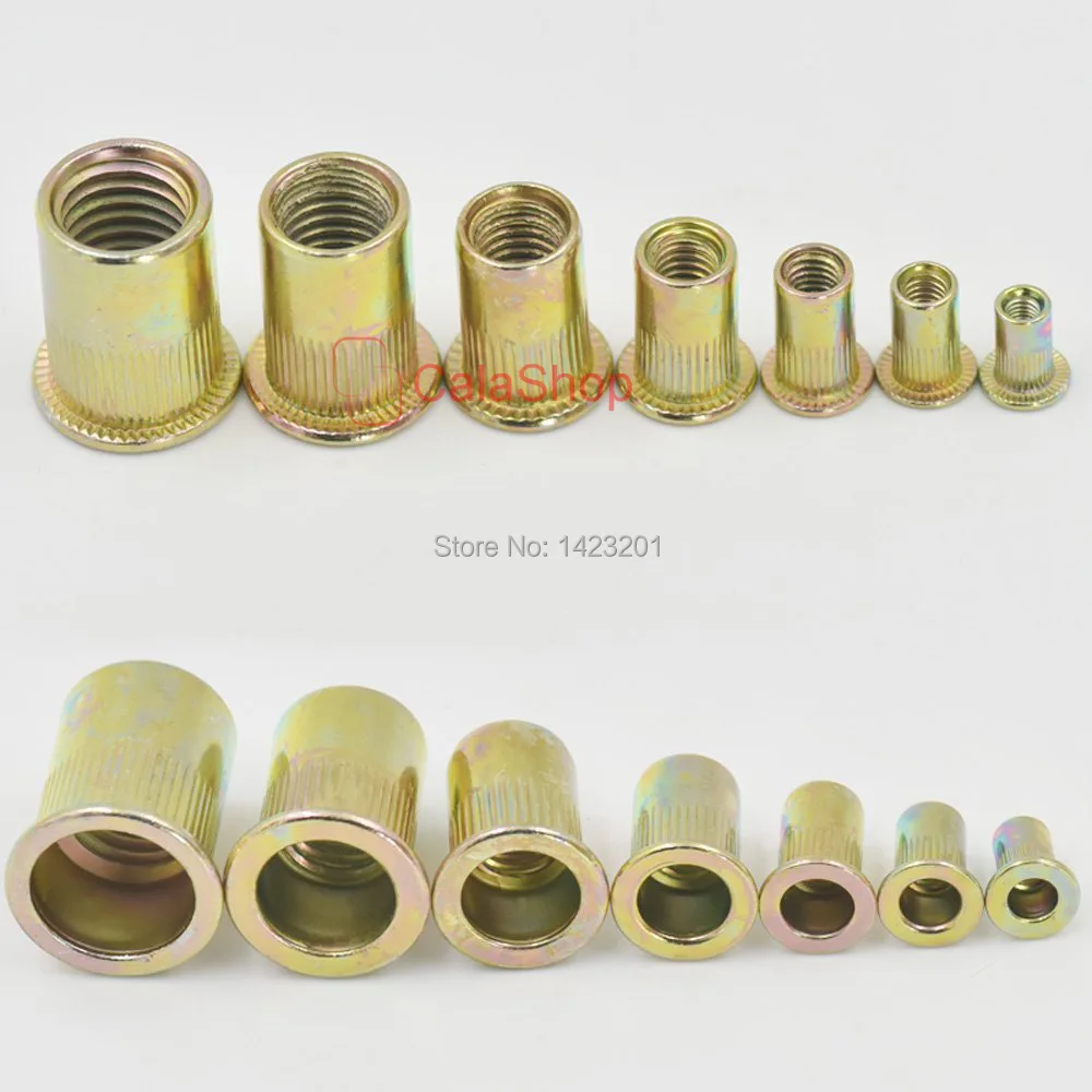 100 Pcs / Lot M3 M4 M5 M6 M8 M10 M12 Metric Flat Head Metal Rivet Nut Rivnut Insert
100 Pcs / Lot M3 M4 M5 M6 M8 M10 M12 Metric Flat Head Metal Rivet Nut Rivnut Insert