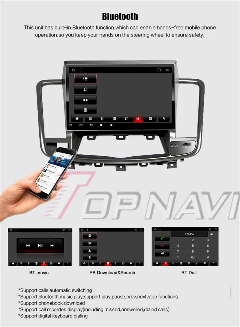 car player bluetooth usb For Nissan Teana 2011