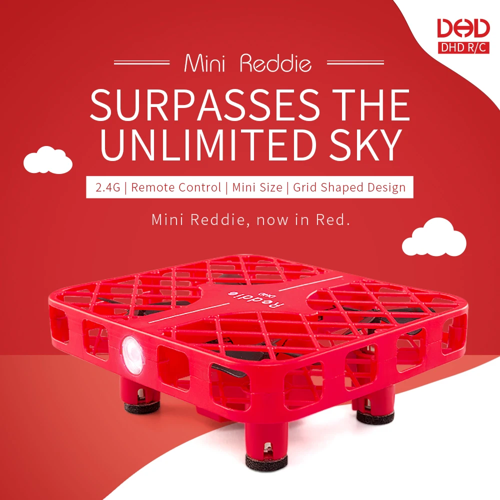 DHD Mini Reddie Drone 2.4G Quadcopter Helicopter Micro Pocket Gyro Switchable Controller RC Helicopter For Kids Toys VS JJRC
DHD Mini Reddie Drone 2.4G Quadcopter Helicopter Micro Pocket Gyro Switchable Controller RC Helicopter For Kids Toys VS JJRC