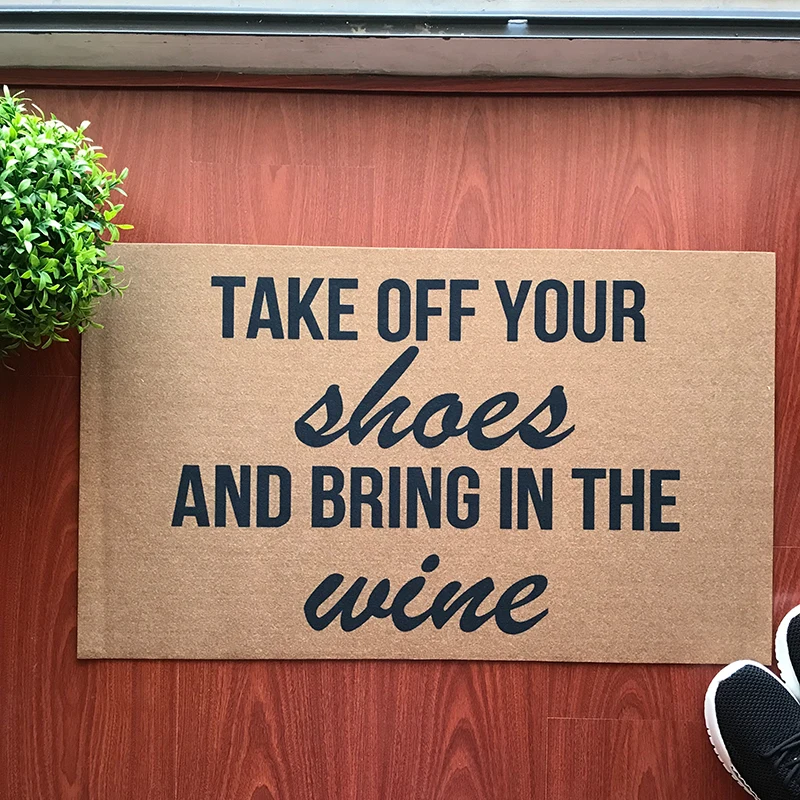 Funny Letter Mat Doormat Entrance Floor Mat Funny Doormat Please Remove Your Shoes Outdoor Rubber Door Mats Drop Shipping