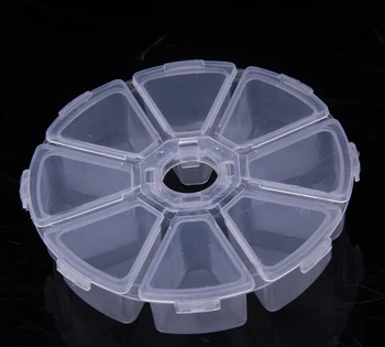 1pc Round Wheel Empty Nail Box Container 8Compartments Case Storage For Nail Art Products Rhinestone Jewelry, Earring Jewelry
1pc Round Wheel Empty Nail Box Container 8Compartments Case Storage For Nail Art Products Rhinestone Jewelry, Earring Jewelry