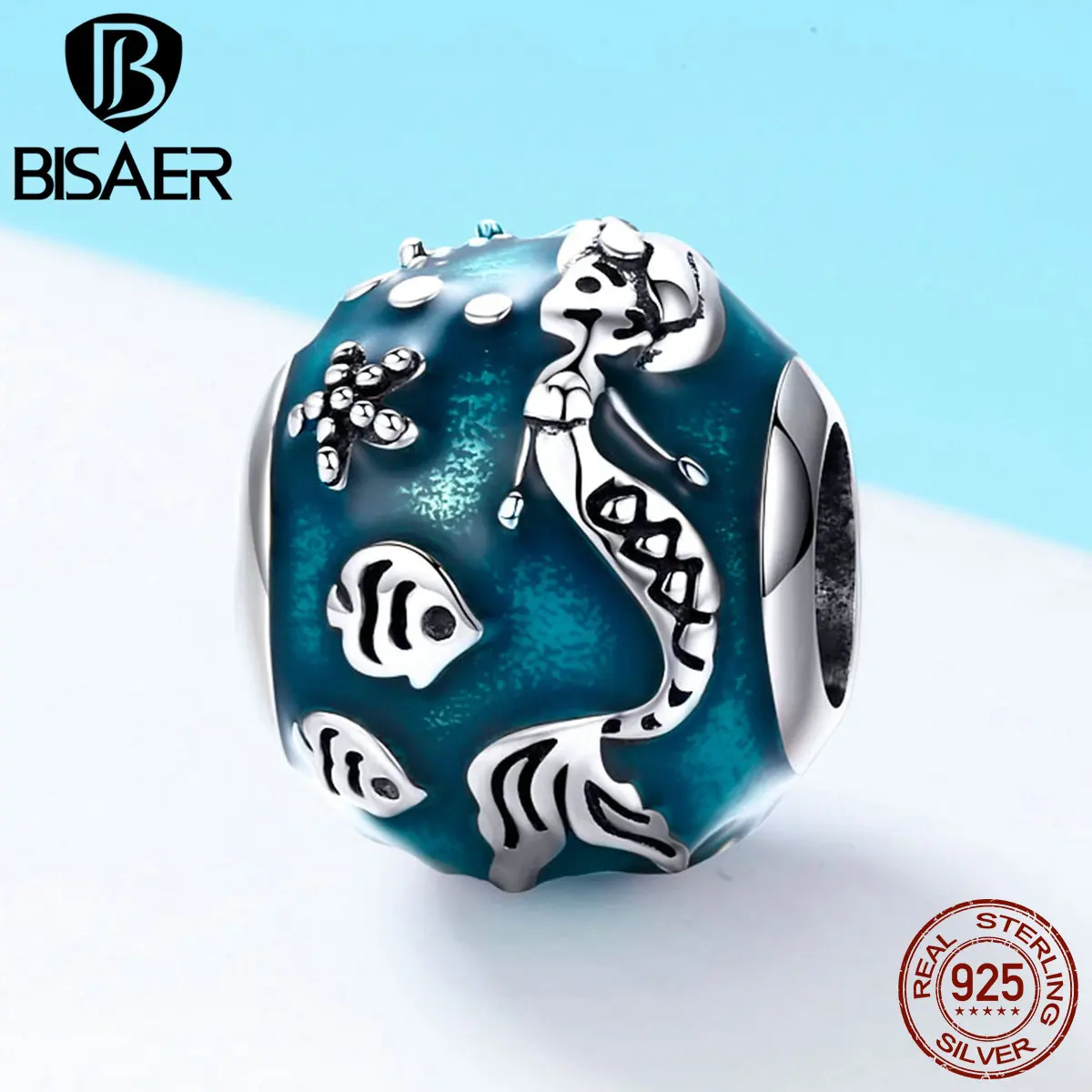 Metal Beads 925 Sterling Silver Blue Deep Sea Mermaid Lady Round Charms fit for Women Luxury Brand Charm Bracelet GXC819
Metal Beads 925 Sterling Silver Blue Deep Sea Mermaid Lady Round Charms fit for Women Luxury Brand Charm Bracelet GXC819