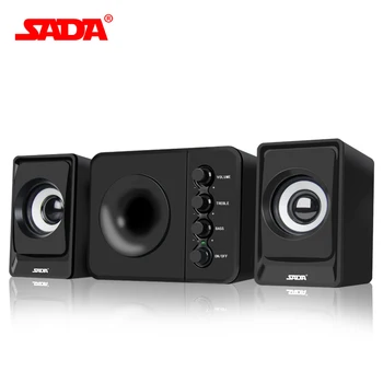 SADA D-205 Wired Mini Portable Combination speaker Laptop computer mobile Column computer speaker USB 2.1 Bass cannon PC Speaker
SADA D-205 Wired Mini Portable Combination speaker Laptop computer mobile Column computer speaker USB 2.1 Bass cannon PC Speaker