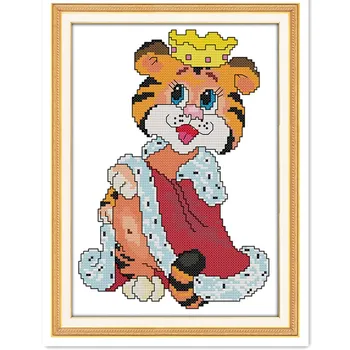 Tiger prince DMC Cross Stitch Fabric kits-for-embroidery Chinese Counted Cross Stitch Patterns Kits DIY handmade needlework
Tiger prince DMC Cross Stitch Fabric kits-for-embroidery Chinese Counted Cross Stitch Patterns Kits DIY handmade needlework