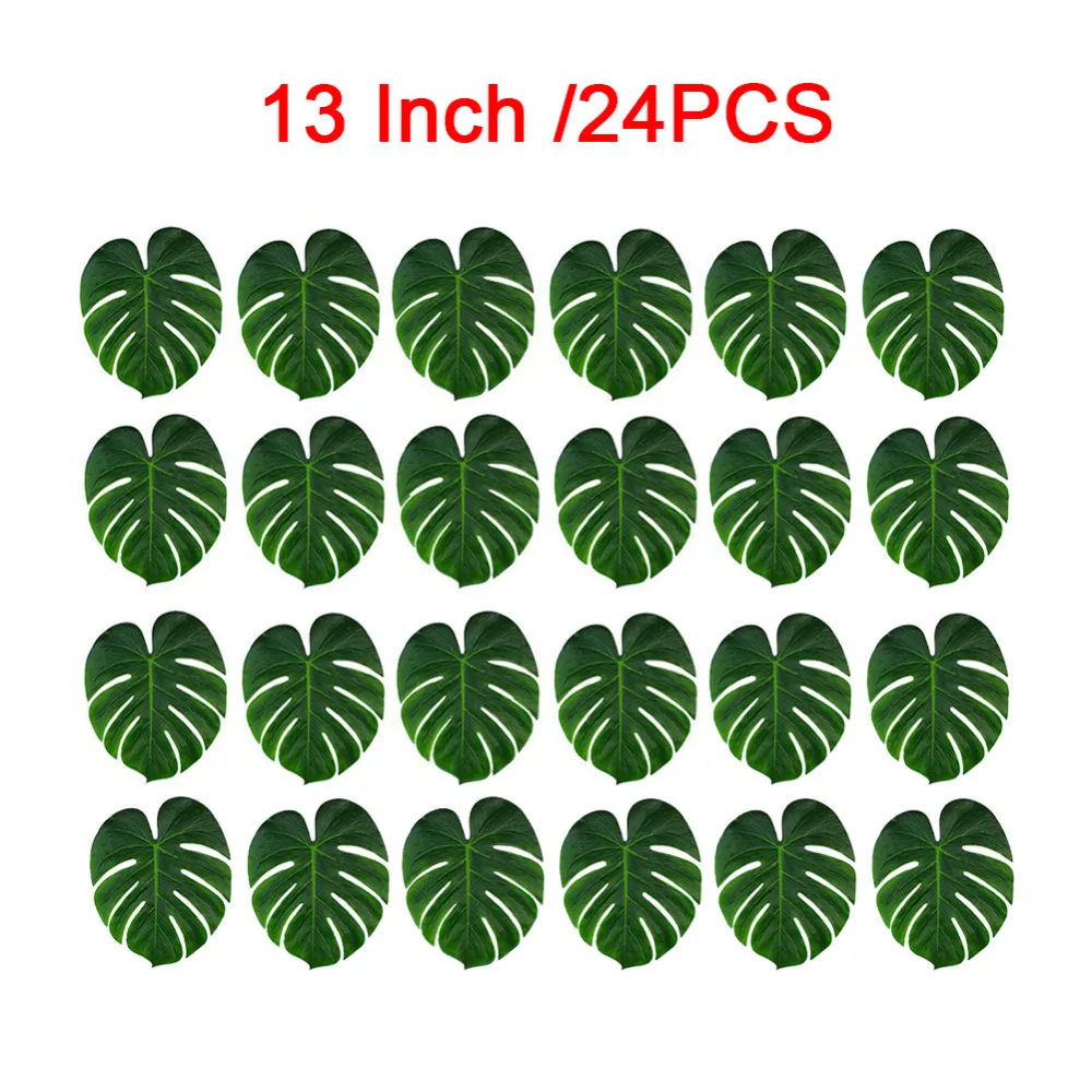 13inch 24Pcs Beautiful Artificial Plant Leaves Flower Hawaiian Jungle Beach Theme for Home Garden Wedding Party Table Decor
13inch 24Pcs Beautiful Artificial Plant Leaves Flower Hawaiian Jungle Beach Theme for Home Garden Wedding Party Table Decor