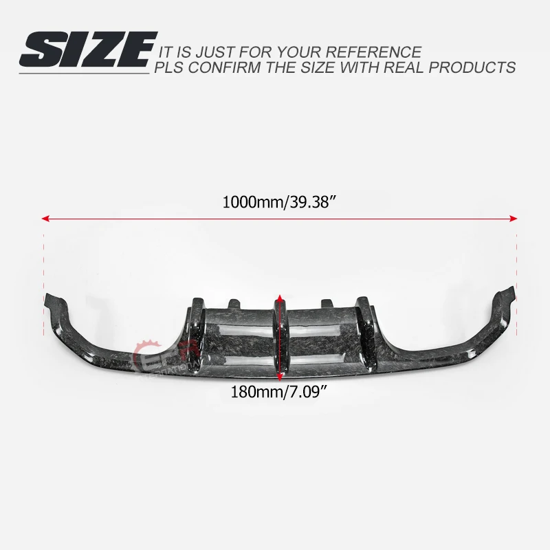For BMW 4 Series 14-17 F82 M4 Hard Top MP Style Forged Carbon Look Rear Diffuser (Double Twin Exhaust) Tuning Bumper Splitter
For BMW 4 Series 14-17 F82 M4 Hard Top MP Style Forged Carbon Look Rear Diffuser (Double Twin Exhaust) Tuning Bumper Splitter