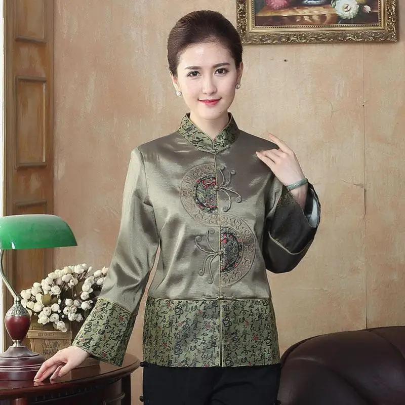 Women Fashion Embroidery Handmade Button Cotton Padded Coat 2018 Spring New Mother Tang Clothing Mandarin Collar Thick Jacket
Women Fashion Embroidery Handmade Button Cotton Padded Coat 2018 Spring New Mother Tang Clothing Mandarin Collar Thick Jacket