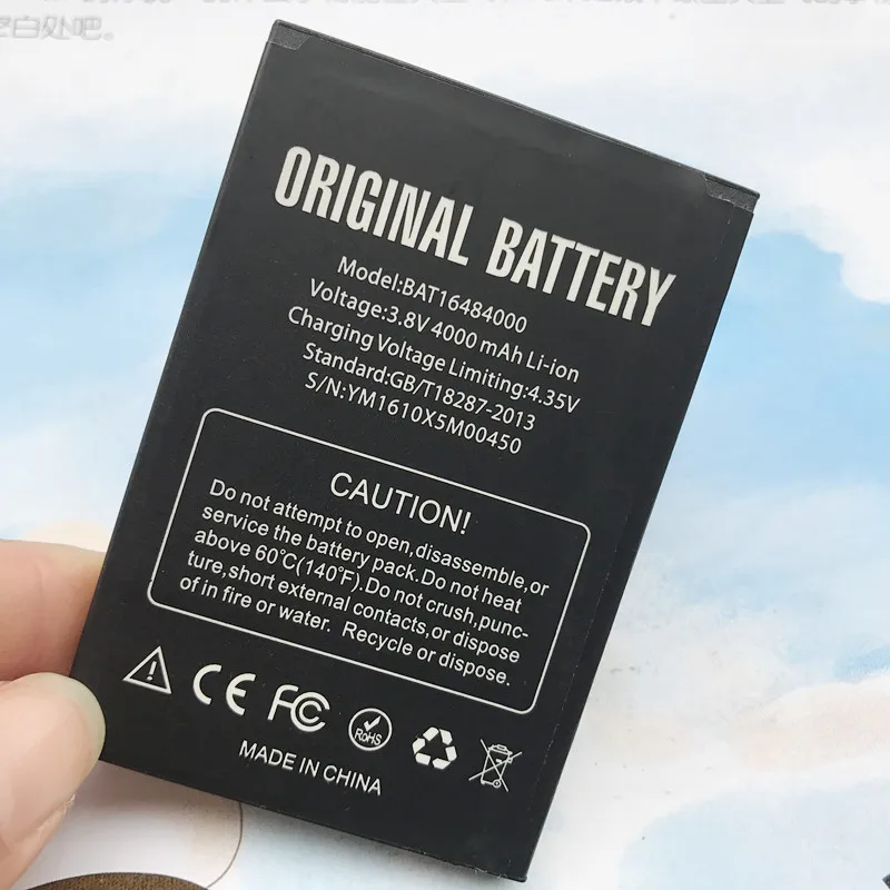 Runboss High Capacity BAT16484000 4000mAh For DOOGEE X5 MAX Pro Battery DOOGEE X5 MAX Battery
Runboss High Capacity BAT16484000 4000mAh For DOOGEE X5 MAX Pro Battery DOOGEE X5 MAX Battery