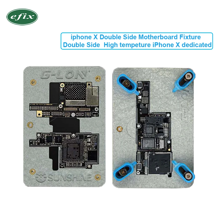 Double Side Use iPhone X Motherboard Repair Fixture High temperature resistance motherboard Upper And Lower Fixture Platform
Double Side Use iPhone X Motherboard Repair Fixture High temperature resistance motherboard Upper And Lower Fixture Platform