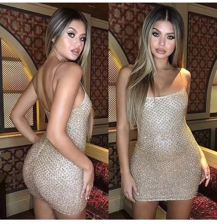 High Quality Sexy Gold Silver Black Sleeveless Slip Fashion Bodycon Dress Night Party Dress
High Quality Sexy Gold Silver Black Sleeveless Slip Fashion Bodycon Dress Night Party Dress