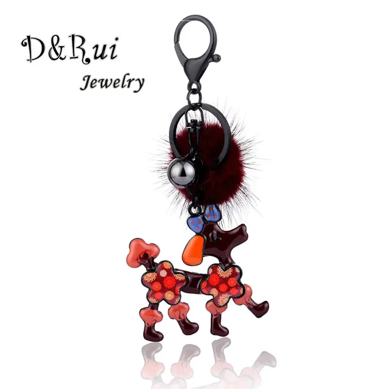 Cute Dog Key Ring Trendy Enamel Zinc Alloy Key Chains Gift for Women Girl Plush Ball Pendant Charm Animal Decoration Accessories
Cute Dog Key Ring Trendy Enamel Zinc Alloy Key Chains Gift for Women Girl Plush Ball Pendant Charm Animal Decoration Accessories