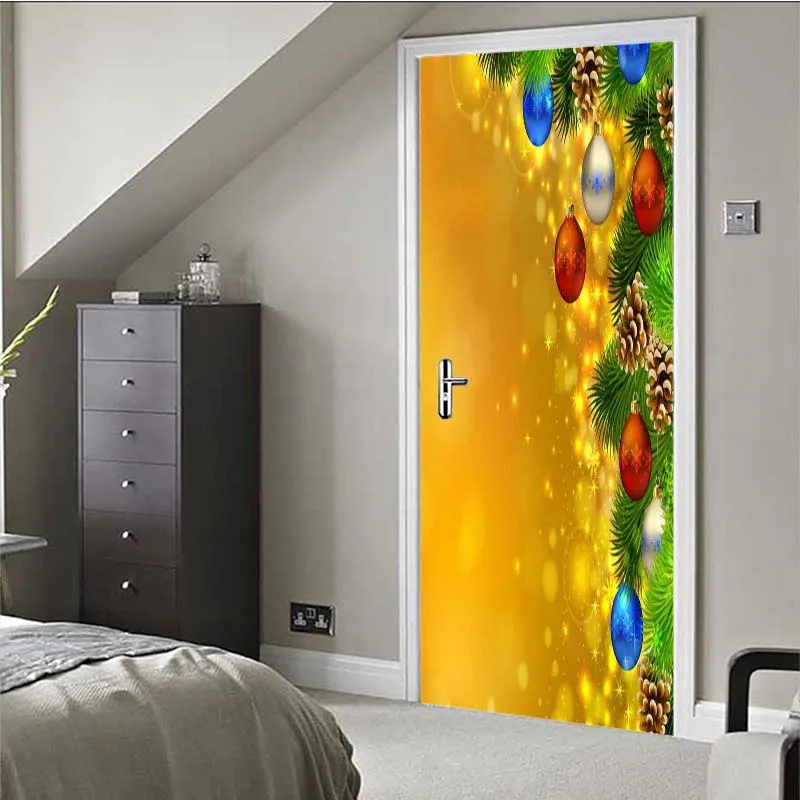 European-style creative new Christmas elements household door pasting wooden door renovation of a replacement can be customized
European-style creative new Christmas elements household door pasting wooden door renovation of a replacement can be customized