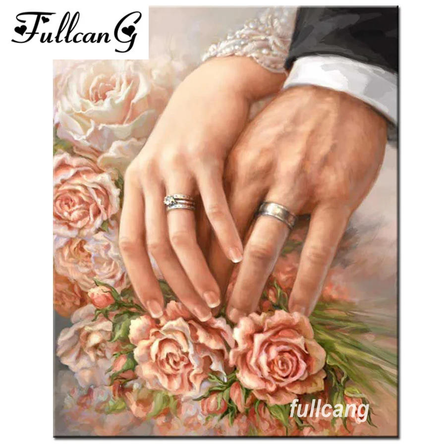 FULLCANG wedding ring rose diy full square diamond painting cross stitch kits 5d mosaic embroidery diamond painting F657
FULLCANG wedding ring rose diy full square diamond painting cross stitch kits 5d mosaic embroidery diamond painting F657