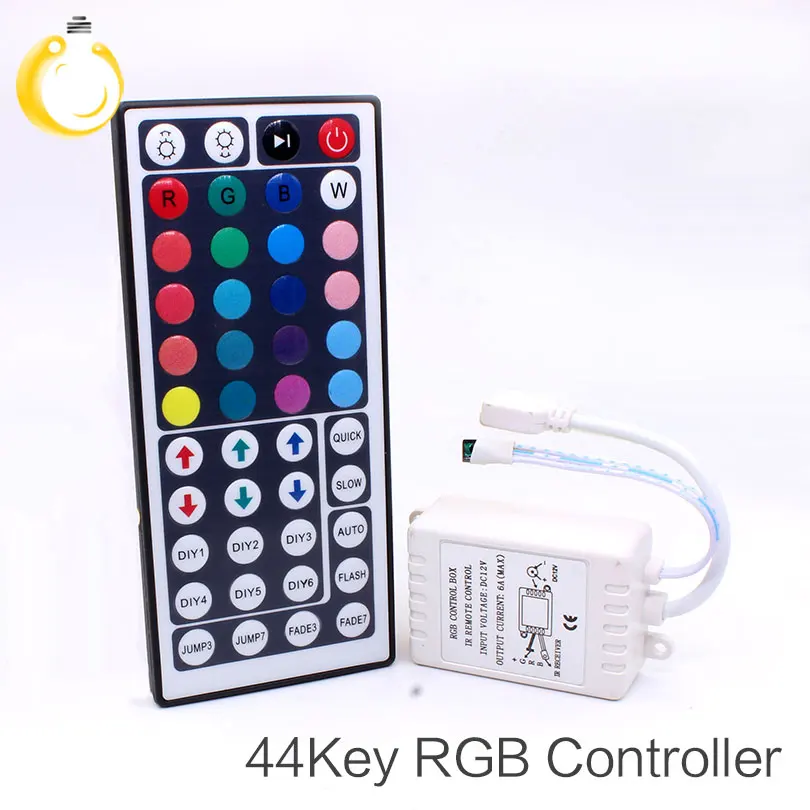 DC 12V Mini IR Wireless Controller with 44 Keys Remote Control For Flexible Tape RGB LED Strip Lights
DC 12V Mini IR Wireless Controller with 44 Keys Remote Control For Flexible Tape RGB LED Strip Lights