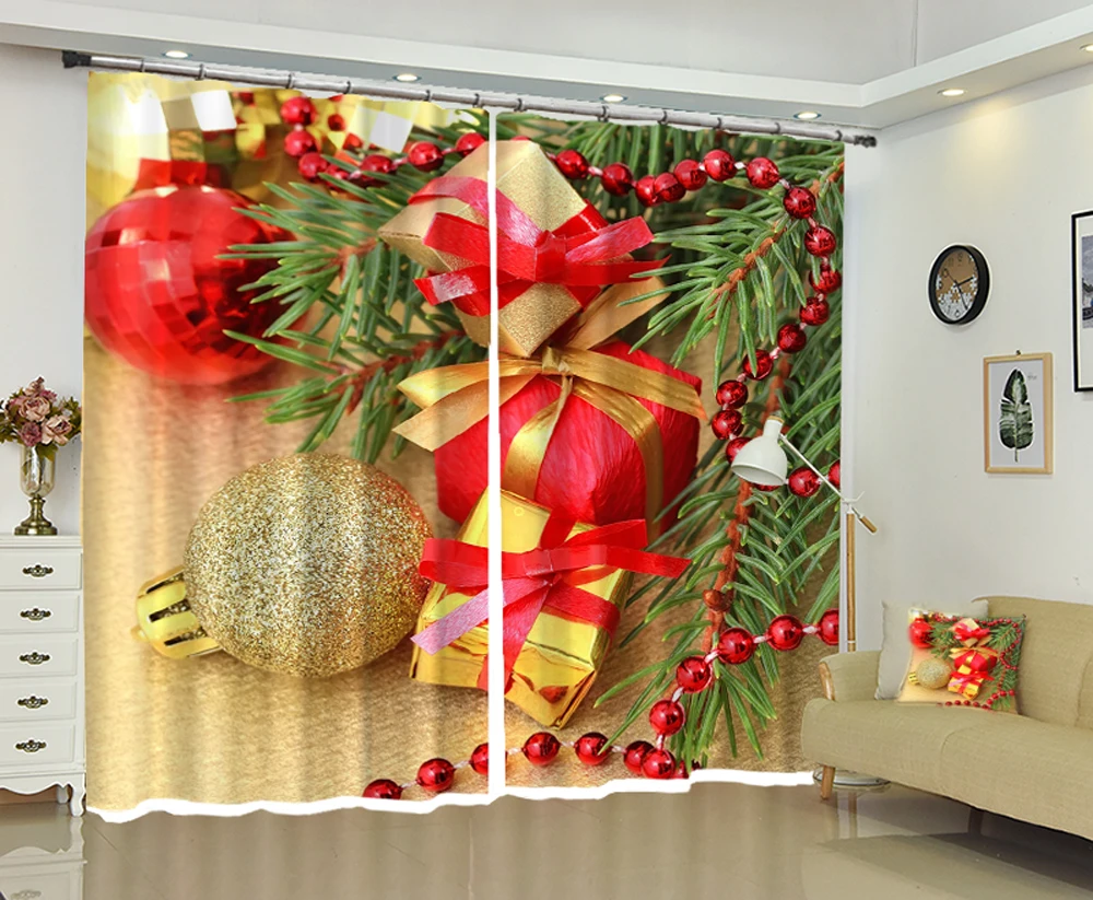 Christmas gift 3D Window Curtain Luxury Blackout Living Room Bedroom decorate Cortina Drapes Rideaux Customized size pillowcase
Christmas gift 3D Window Curtain Luxury Blackout Living Room Bedroom decorate Cortina Drapes Rideaux Customized size pillowcase