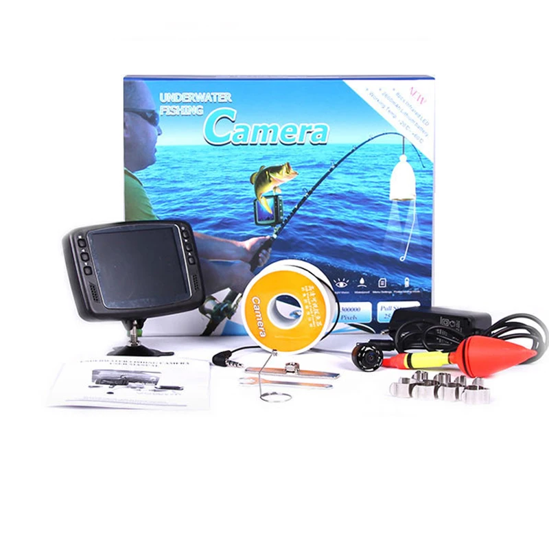 8 IR LED Lights 3.5 Inch Color Monitor 30m Cable Fish Finder Night Vision Underwater Fishing Video Camera
8 IR LED Lights 3.5 Inch Color Monitor 30m Cable Fish Finder Night Vision Underwater Fishing Video Camera