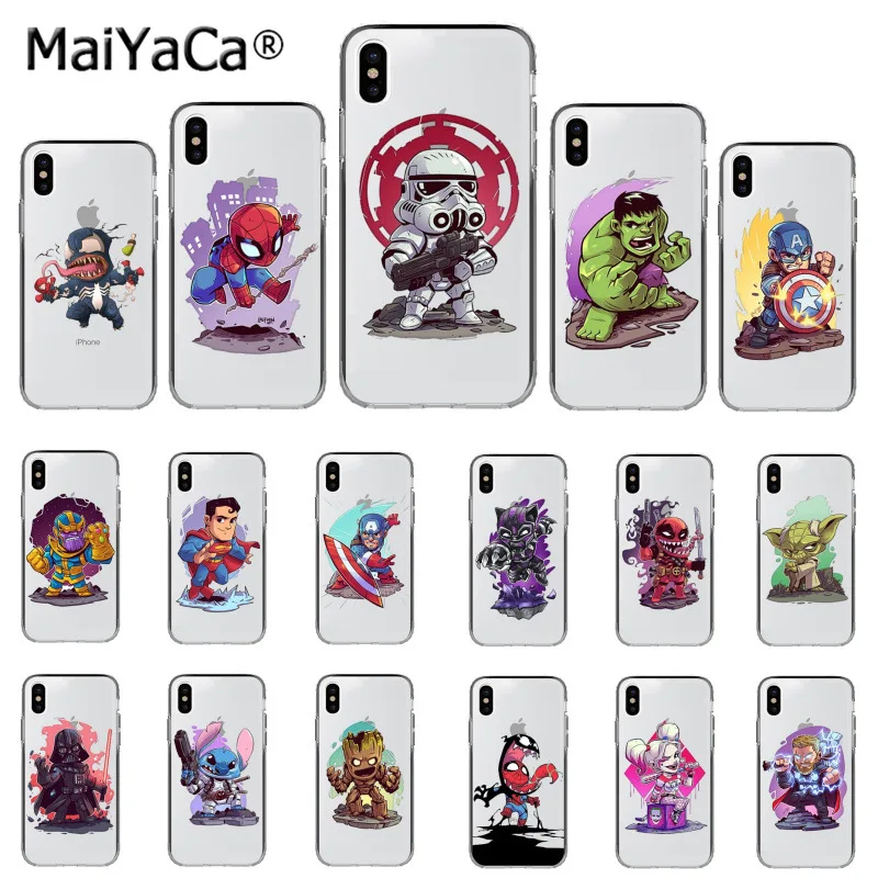 MaiYaCa Marvel DC Comics Superhero Star Wars Silicone TPU Phone Cover for Apple iphone 11 pro 8 7 66S Plus X XS MAX 5S SE XR
MaiYaCa Marvel DC Comics Superhero Star Wars Silicone TPU Phone Cover for Apple iphone 11 pro 8 7 66S Plus X XS MAX 5S SE XR