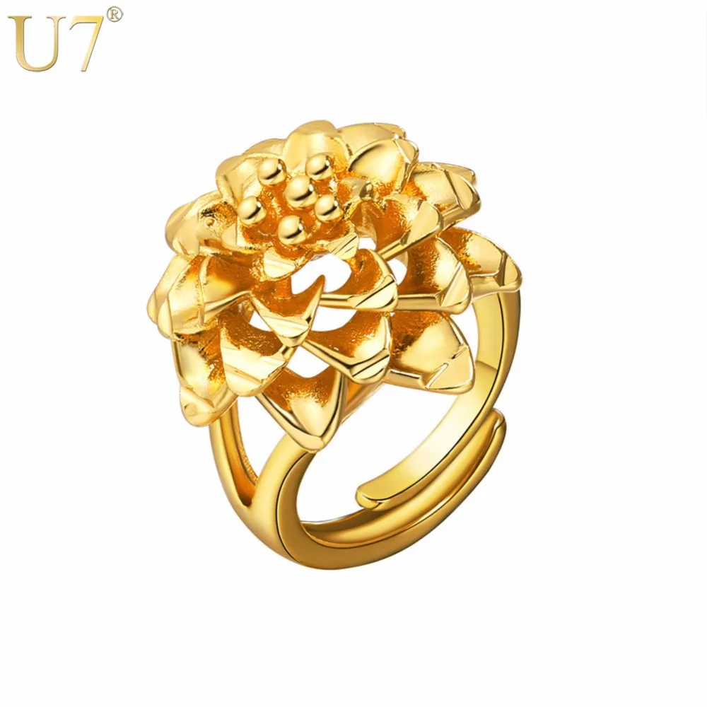 U7 layers Hollow Flower Resizable Ring For Women Party/Engagement Jewelry Gold/Silver Color Rings Gift R1011
U7 layers Hollow Flower Resizable Ring For Women Party/Engagement Jewelry Gold/Silver Color Rings Gift R1011