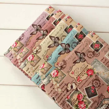 50*70cm Vintage butterfly flower Linen Cotton Handmade Fabric for Sewing Fabric HomeTextiles Curtain Fabric 2 pcs Free shipping 
50*70cm Vintage butterfly flower Linen Cotton Handmade Fabric for Sewing Fabric HomeTextiles Curtain Fabric 2 pcs Free shipping