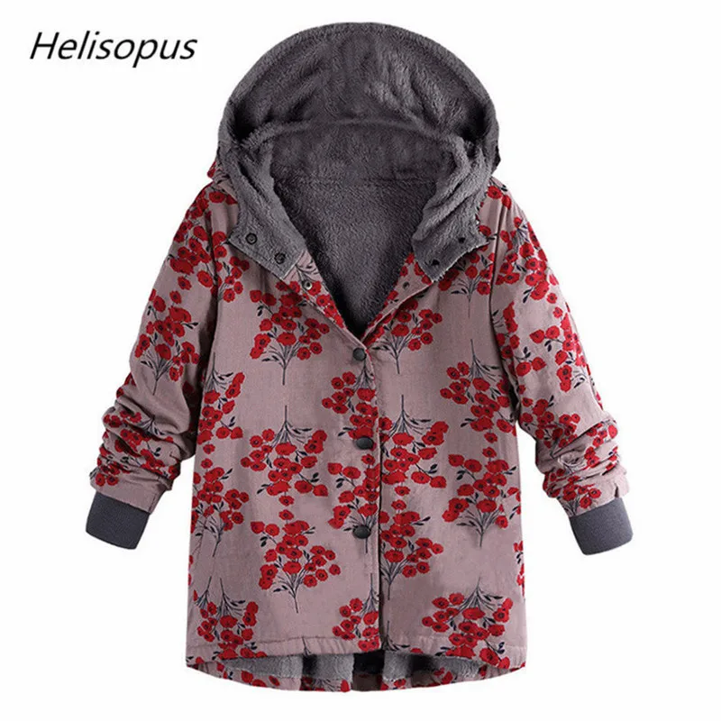 Helisopus New Women Winter Long Coats and Jackets Plus Size Floral Print Hooded Pockets Vintage Oversize Parka Outwear Coats
Helisopus New Women Winter Long Coats and Jackets Plus Size Floral Print Hooded Pockets Vintage Oversize Parka Outwear Coats