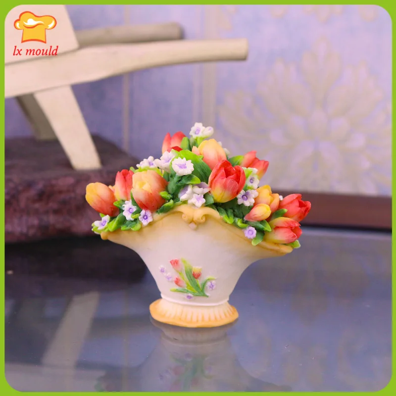 European and American style creative home decoration basket candle silicone mold 3D rose soap silicone mold
European and American style creative home decoration basket candle silicone mold 3D rose soap silicone mold