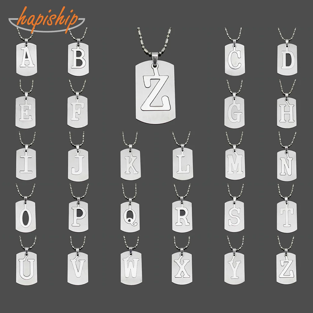 Hapiship 2018 Women/Men's Jewelry Stainless Steel Couple Letter A~Z Pendant Short Necklace Xmas Gift SSZM0
Hapiship 2018 Women/Men's Jewelry Stainless Steel Couple Letter A~Z Pendant Short Necklace Xmas Gift SSZM0