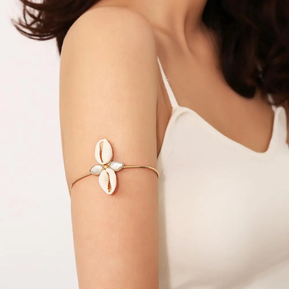 Fashion Bangles Wild National Style Shell Arm Bracelets Crystal Cuff Open Bangles for Women Jewelry Accessories
Fashion Bangles Wild National Style Shell Arm Bracelets Crystal Cuff Open Bangles for Women Jewelry Accessories