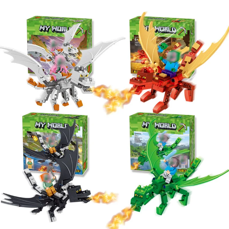 4 sets My World 4 colors Flying Dragon with 4 Figures Kids DIY Educational Building Brick Toys
4 sets My World 4 colors Flying Dragon with 4 Figures Kids DIY Educational Building Brick Toys