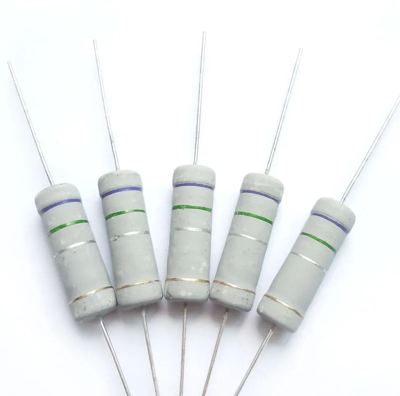 5w 0.75 ohm 0R75 100% Original New Fixed Resistor Metal Oxide Film Resistors Resistance +/- 5% (100pcs) | Дом и сад