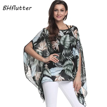 BHflutter Plus Size Women Blouse Shirt Batwing Casual Summer Blouses Floral Printing Boho Chiffon Tops blusas mujer de moda 2018
BHflutter Plus Size Women Blouse Shirt Batwing Casual Summer Blouses Floral Printing Boho Chiffon Tops blusas mujer de moda 2018