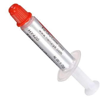 Universal HY420 1g White Thermal Grease Silicone Grease Conductive Grease Paste For CPU GPU Chipset Cooling Compound Silicone
Universal HY420 1g White Thermal Grease Silicone Grease Conductive Grease Paste For CPU GPU Chipset Cooling Compound Silicone