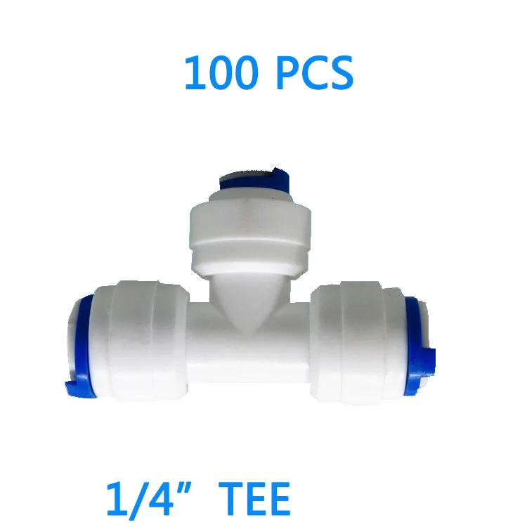 100PCS 1/4" 3 way Union Tee Quick Connect Push Fit for RO system Water Filter Connector Fittings T tipy fast joint
100PCS 1/4" 3 way Union Tee Quick Connect Push Fit for RO system Water Filter Connector Fittings T tipy fast joint