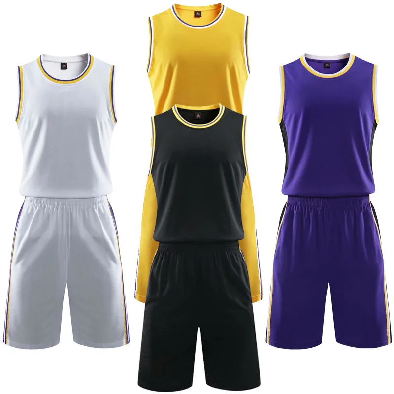 Men's round neck basketball sets men blank basketball jerseys adult running uniforms sports kits customize any logos and name
Men's round neck basketball sets men blank basketball jerseys adult running uniforms sports kits customize any logos and name
