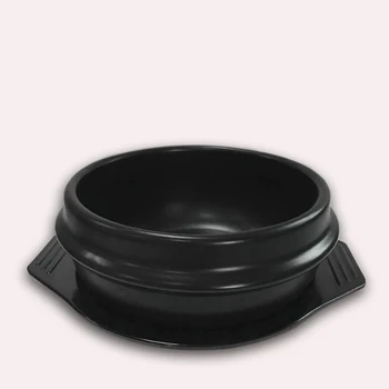 1550ml Black Spodumene Ceramic Stone pot Bibimbap Claypot rice thick pot Melamine tray fit 1-2 people use
1550ml Black Spodumene Ceramic Stone pot Bibimbap Claypot rice thick pot Melamine tray fit 1-2 people use