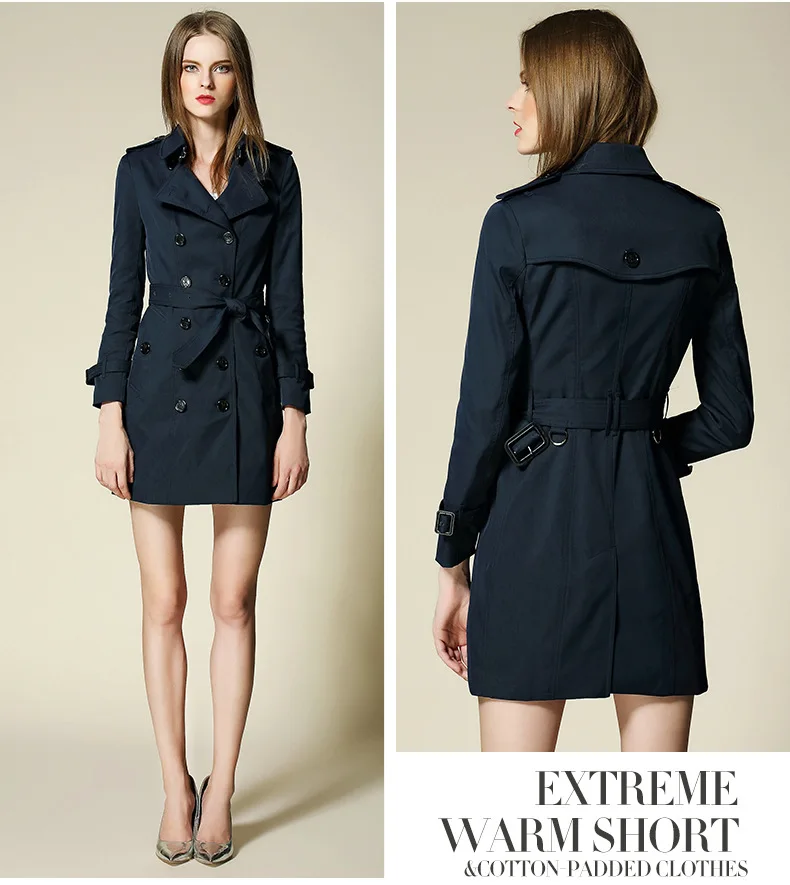2018 Autumn New High Fashion Brand Woman Classic Double Breasted Trench Coat Waterproof Raincoat Business Outerwear
2018 Autumn New High Fashion Brand Woman Classic Double Breasted Trench Coat Waterproof Raincoat Business Outerwear