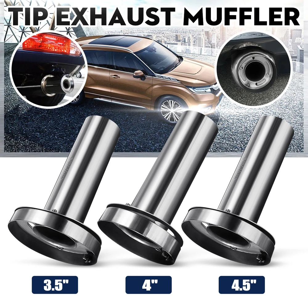 Stainless Steel Adjustable Insert Removable Tip Muffler For Car 3.5"/4"/4.5" Exhaust Silencer T304 car styling Car Accessories
Stainless Steel Adjustable Insert Removable Tip Muffler For Car 3.5"/4"/4.5" Exhaust Silencer T304 car styling Car Accessories