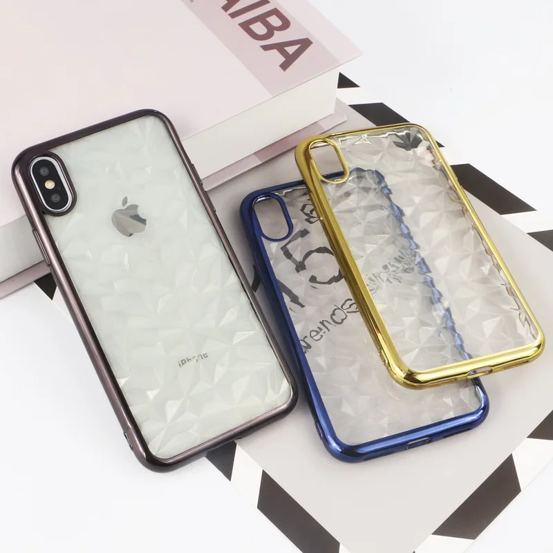 Fashion Geometric Diamond Clear Case For iPhone X 7 8 Plus Plating Colorful Soft Frame TPU Cover For iPhone 8 6 6S 7 Plus Coque
Fashion Geometric Diamond Clear Case For iPhone X 7 8 Plus Plating Colorful Soft Frame TPU Cover For iPhone 8 6 6S 7 Plus Coque