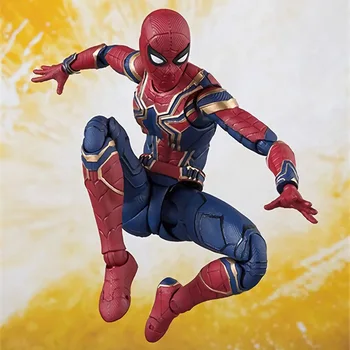 

Marvel 14cm Luxury Avengers Infinite War Iron Spiderman PVC Action Figure Super hero Figures Spider-man Collectible Model Doll