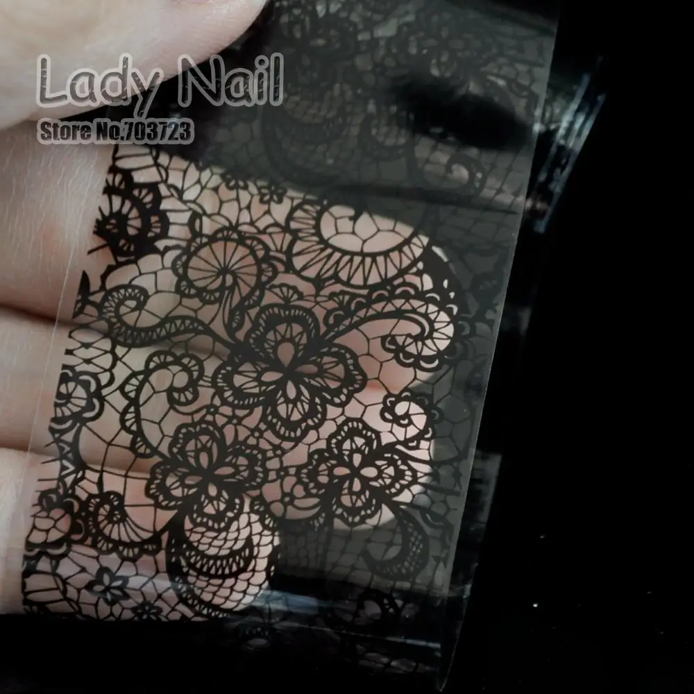 100cm x 4cm Black Lace Flowers Nail Art Transfer Foils Nail Sticker Decal Tip Decoration Glue Polish DIY Manicure Tools
100cm x 4cm Black Lace Flowers Nail Art Transfer Foils Nail Sticker Decal Tip Decoration Glue Polish DIY Manicure Tools