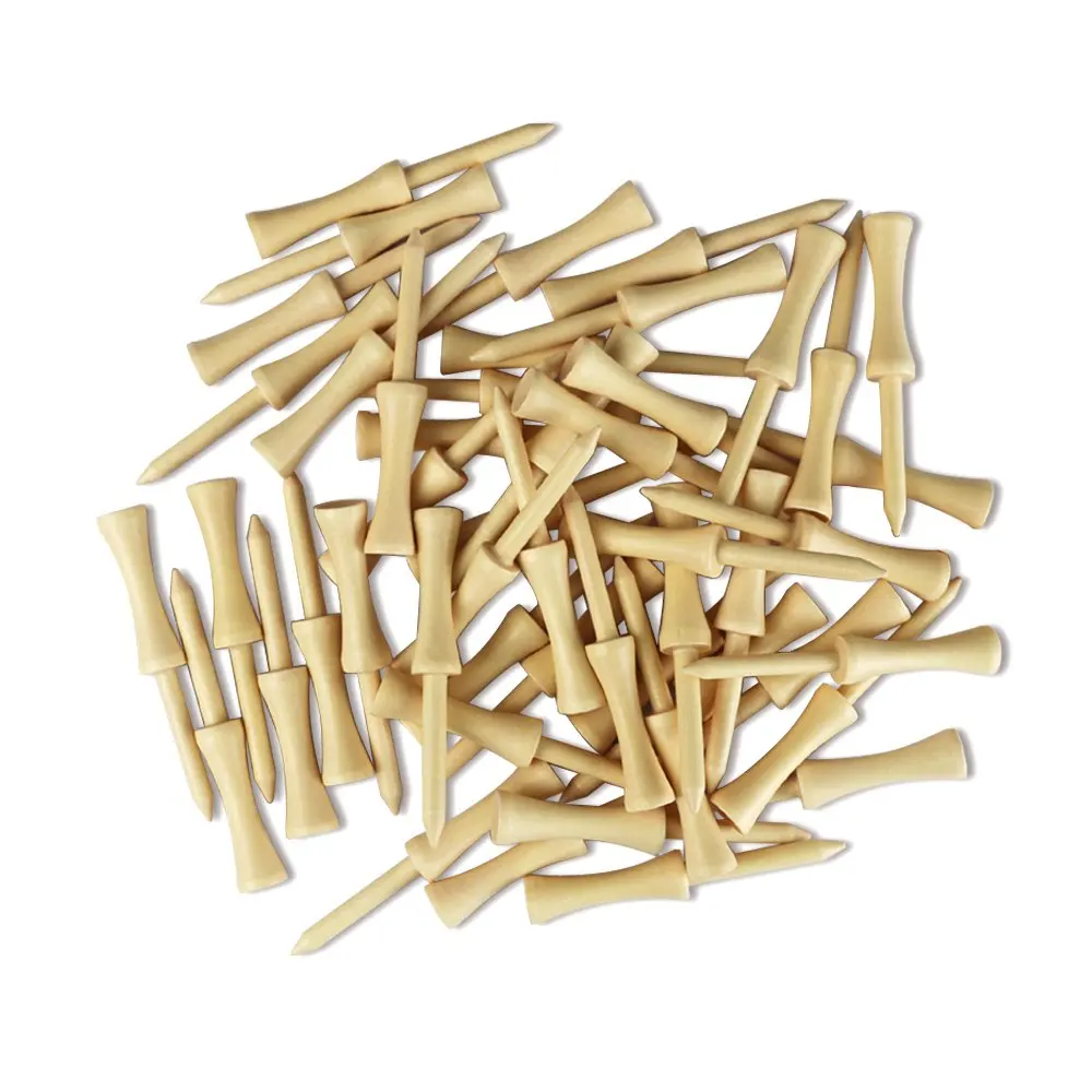 durable 83mm height step down wooden golf tees