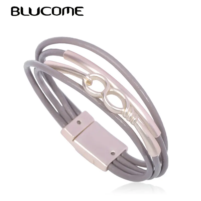 Blucome Fashion Bangle Leather Multi Layer Rose Gold Color Bracelet Jewelry Women Girls Party Daily Charm Accessories Best Gifts
Blucome Fashion Bangle Leather Multi Layer Rose Gold Color Bracelet Jewelry Women Girls Party Daily Charm Accessories Best Gifts