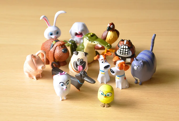 NEW hot 14pcs/lot the secret pets life Action Figure Toy PVC Snowball Gidget Mel Max Duke Dog Cat Rabbit gift for children
NEW hot 14pcs/lot the secret pets life Action Figure Toy PVC Snowball Gidget Mel Max Duke Dog Cat Rabbit gift for children