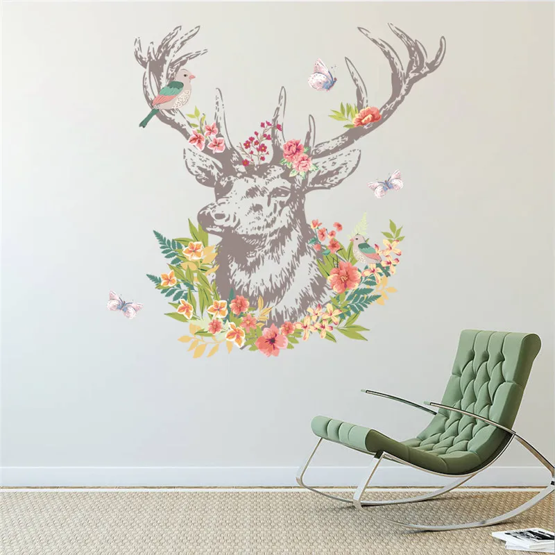 Vintage Colorful Flower Deer Bird Walls Sticker Living Room Bedroom Wall Decals Christmas Birthday Gift Home Decor Mural Poster
Vintage Colorful Flower Deer Bird Walls Sticker Living Room Bedroom Wall Decals Christmas Birthday Gift Home Decor Mural Poster